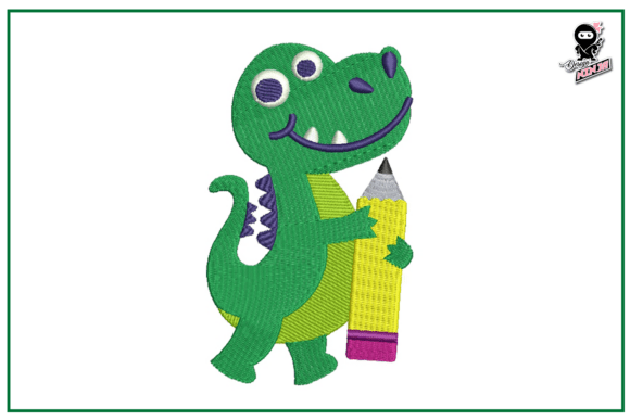 Adorable Crocodile Pencil Design