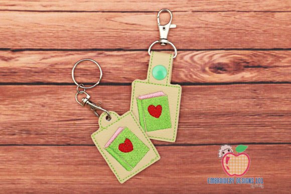 I Love Books Key Fob